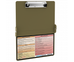 WhiteCoat Clipboard® - Tactical Brown Physical Therapy Edition